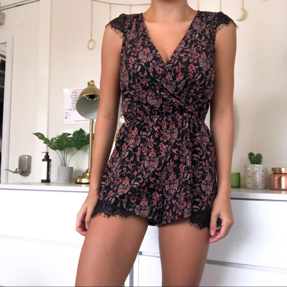 Paisley Lace Romper